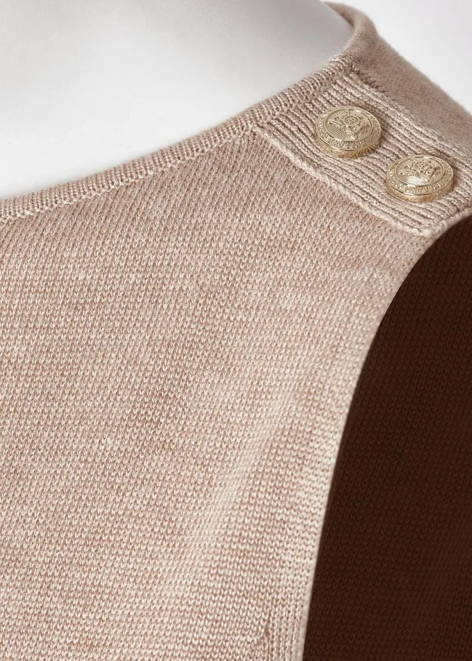 Holland Cooper Knitwear Women Boat Neck Vest Camel Holland Cooper Knitwear Women Boat Neck Vest Camel