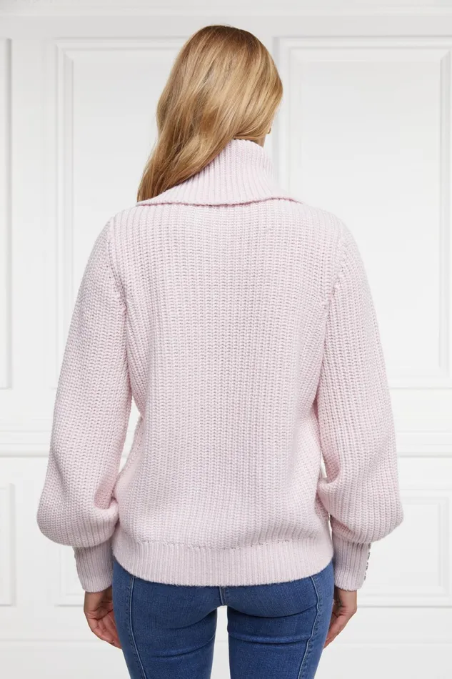 Holland Cooper Knitwear Women Corded Roll Neck Knit Holland Cooper Knitwear Women Corded Roll Neck Knit