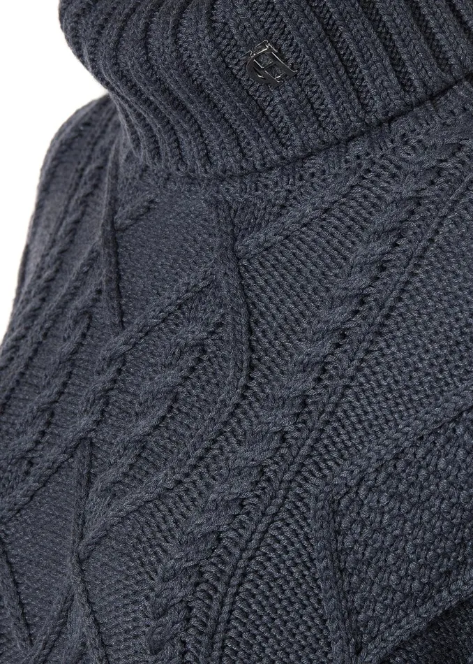 Holland Cooper Knitwear Women Noveli Cable Knit Charcoal Holland Cooper Knitwear Women Noveli Cable Knit Charcoal