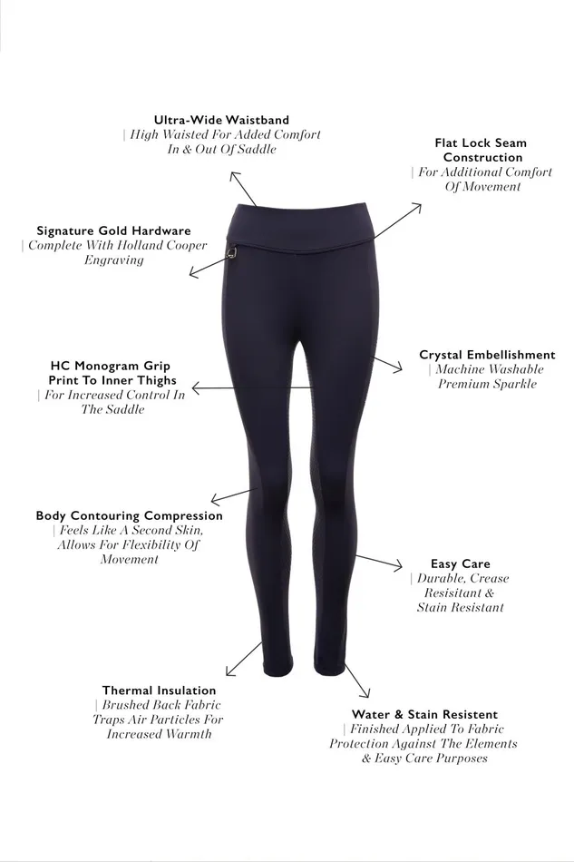 Holland Cooper Leggings Women Beauford Legging Ink Navy Holland Cooper Leggings Women Beauford Legging Ink Navy