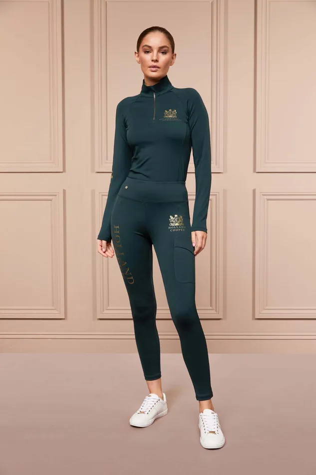 Holland Cooper Leggings Women Sport Legging Petrol