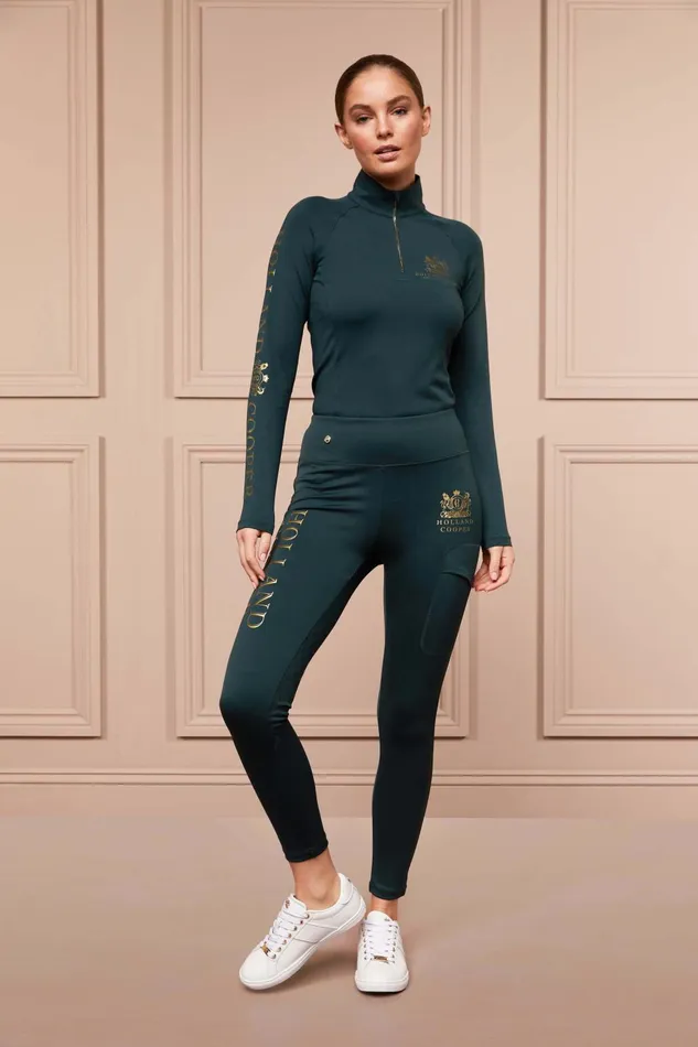 Holland Cooper Leggings Women Sport Legging Petrol Holland Cooper Leggings Women Sport Legging Petrol