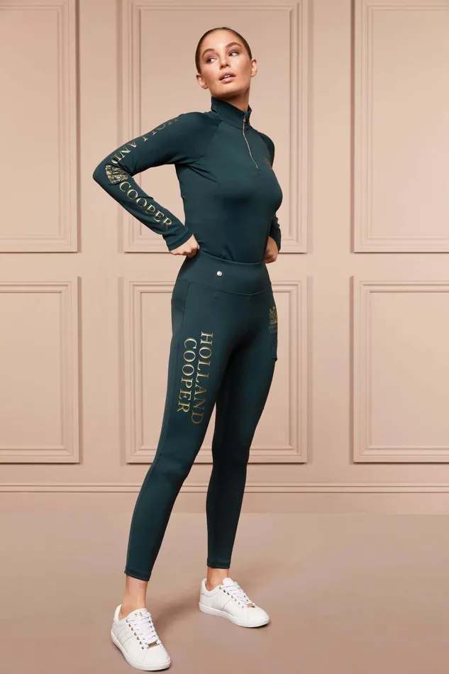 Holland Cooper Leggings Women Sport Legging Petrol Holland Cooper Leggings Women Sport Legging Petrol