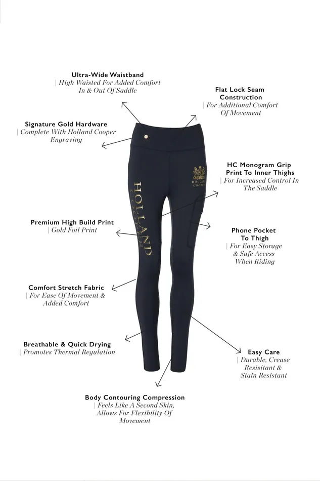 Holland Cooper Leggings Women Sport Legging Slate Holland Cooper Leggings Women Sport Legging Slate