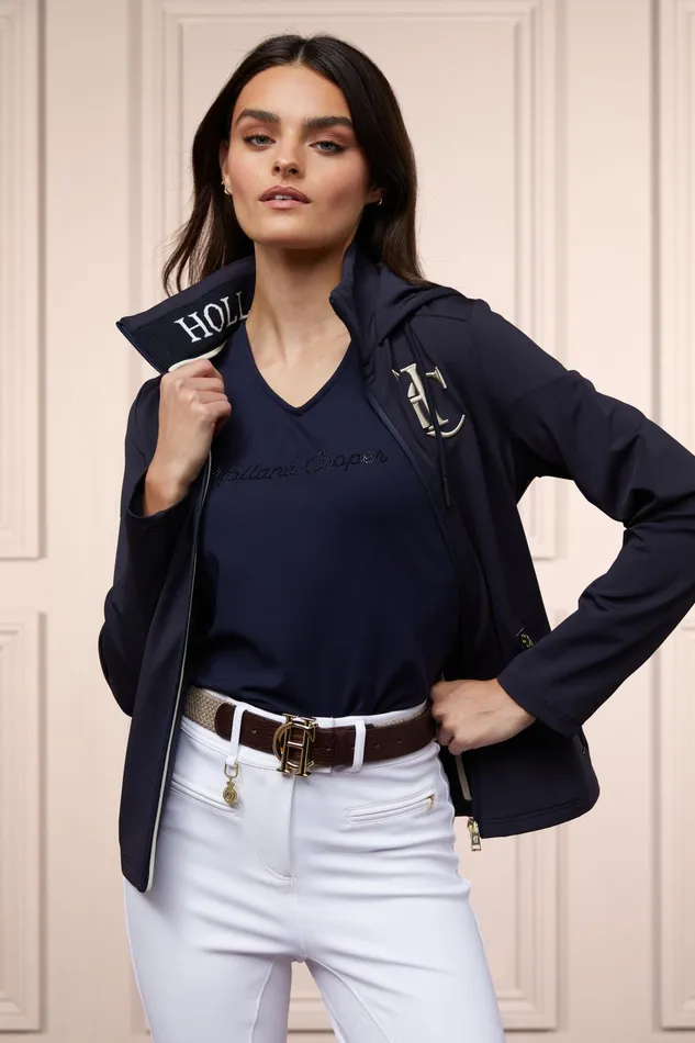Holland Cooper Polo Shirts and Tees Women Training VNeck Tee Ink Navy Holland Cooper Polo Shirts and Tees Women Training VNeck Tee Ink Navy