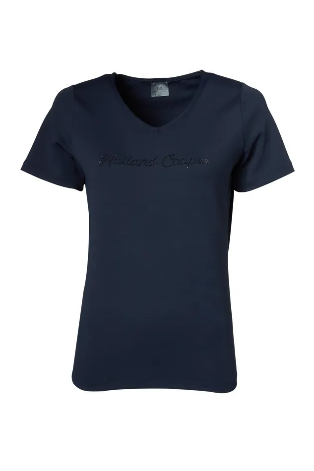 Holland Cooper Polo Shirts and Tees Women Training VNeck Tee Ink Navy Holland Cooper Polo Shirts and Tees Women Training VNeck Tee Ink Navy