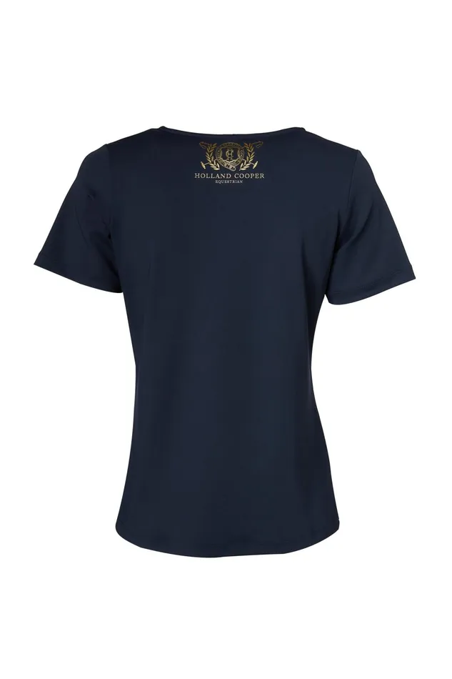 Holland Cooper Polo Shirts and Tees Women Training VNeck Tee Ink Navy Holland Cooper Polo Shirts and Tees Women Training VNeck Tee Ink Navy