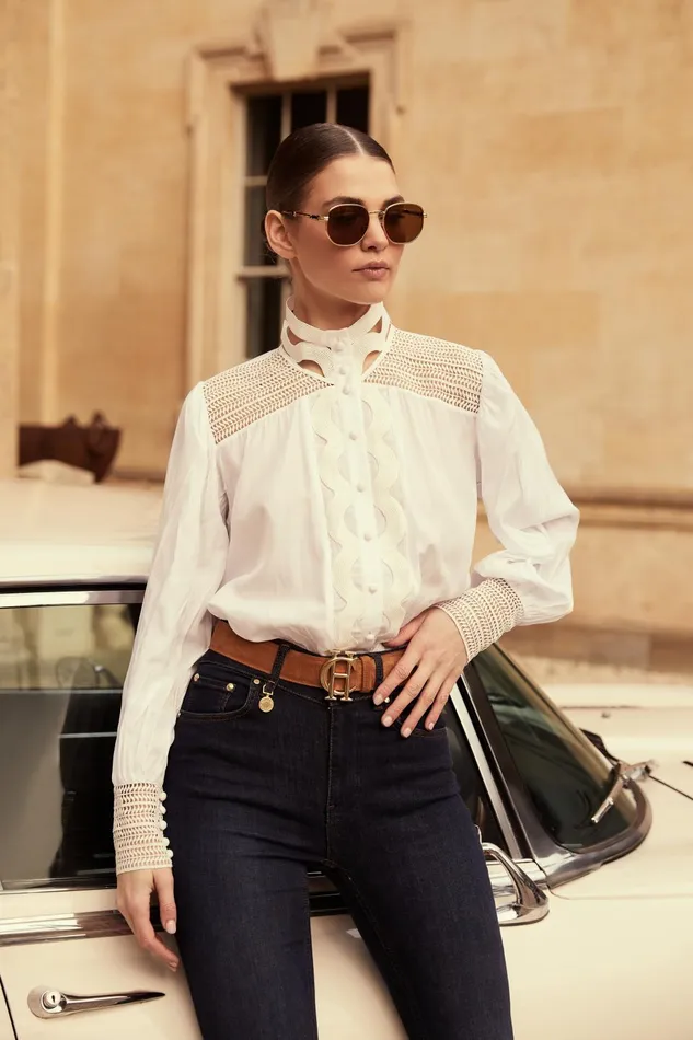 Holland Cooper Shirts and Blouses Women Featherton Lace Shirt