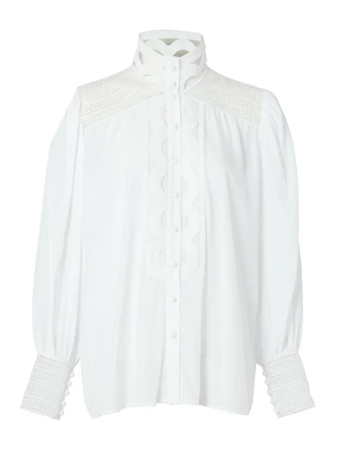 Holland Cooper Shirts and Blouses Women Featherton Lace Shirt Holland Cooper Shirts and Blouses Women Featherton Lace Shirt