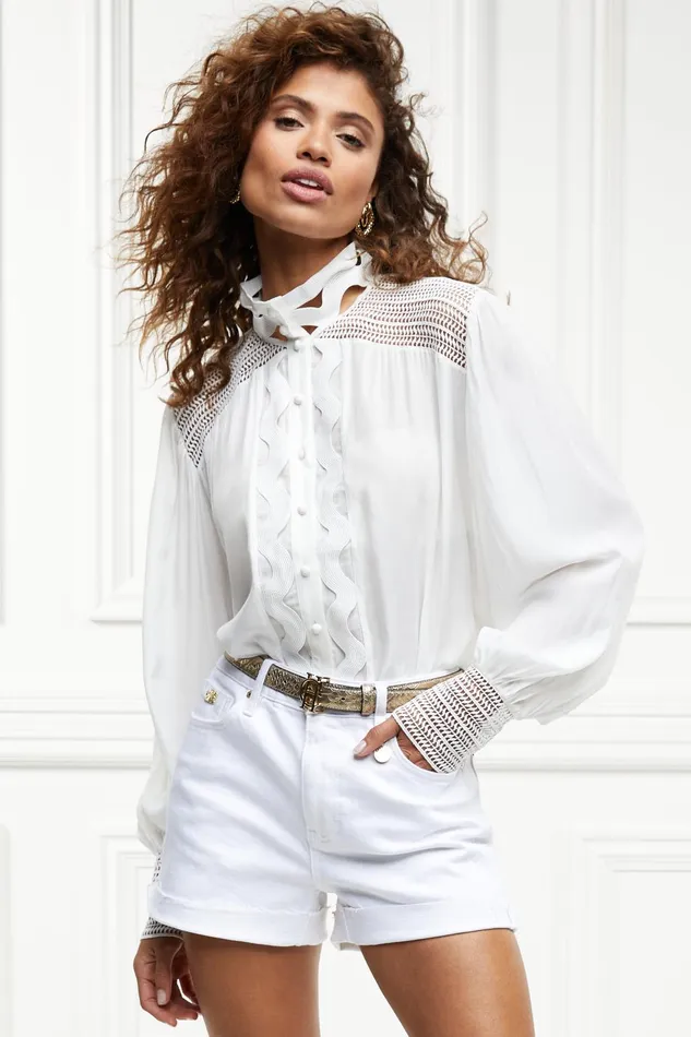 Holland Cooper Shirts and Blouses Women Featherton Lace Shirt Holland Cooper Shirts and Blouses Women Featherton Lace Shirt