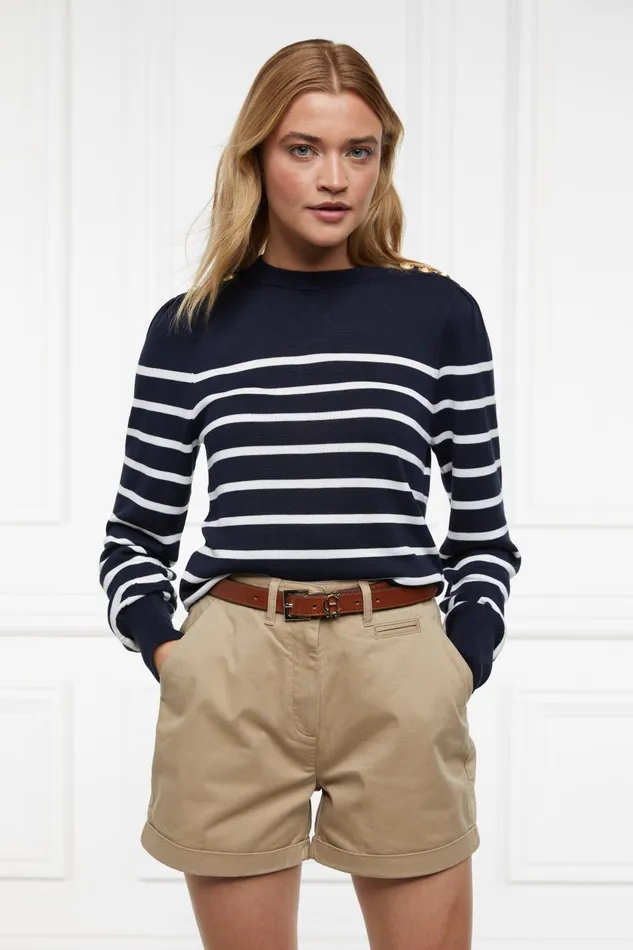 Holland Cooper Shorts Women Arnesby Chino Short Stone