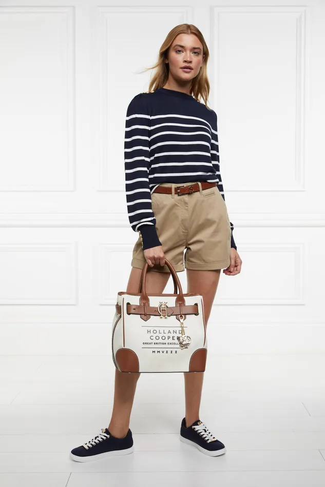 Holland Cooper Shorts Women Arnesby Chino Short Stone Holland Cooper Shorts Women Arnesby Chino Short Stone