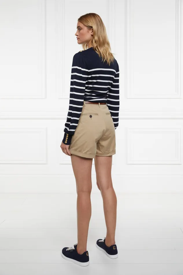 Holland Cooper Shorts Women Arnesby Chino Short Stone Holland Cooper Shorts Women Arnesby Chino Short Stone