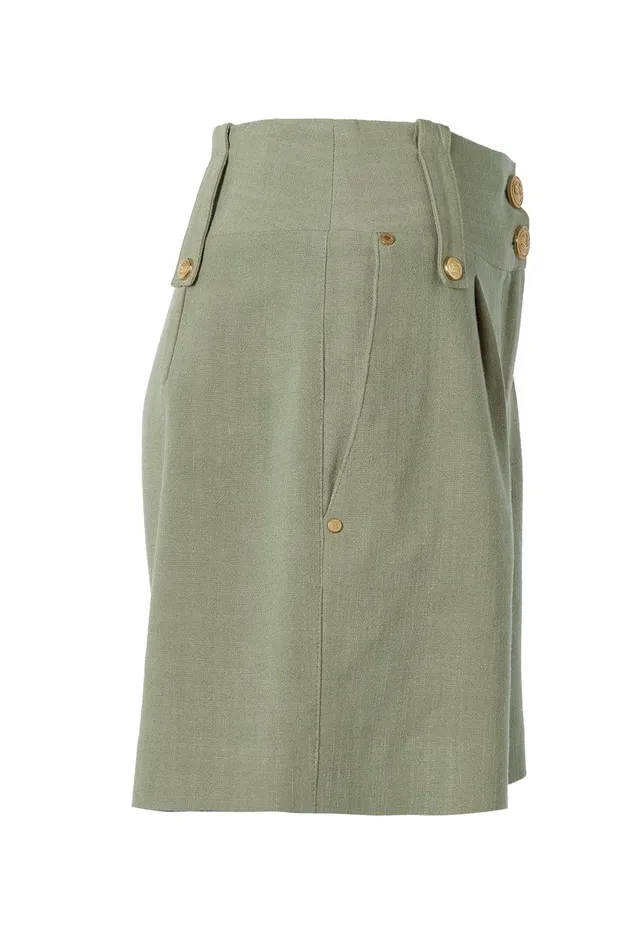 Holland Cooper Shorts Women Tailored Short Sage Linen