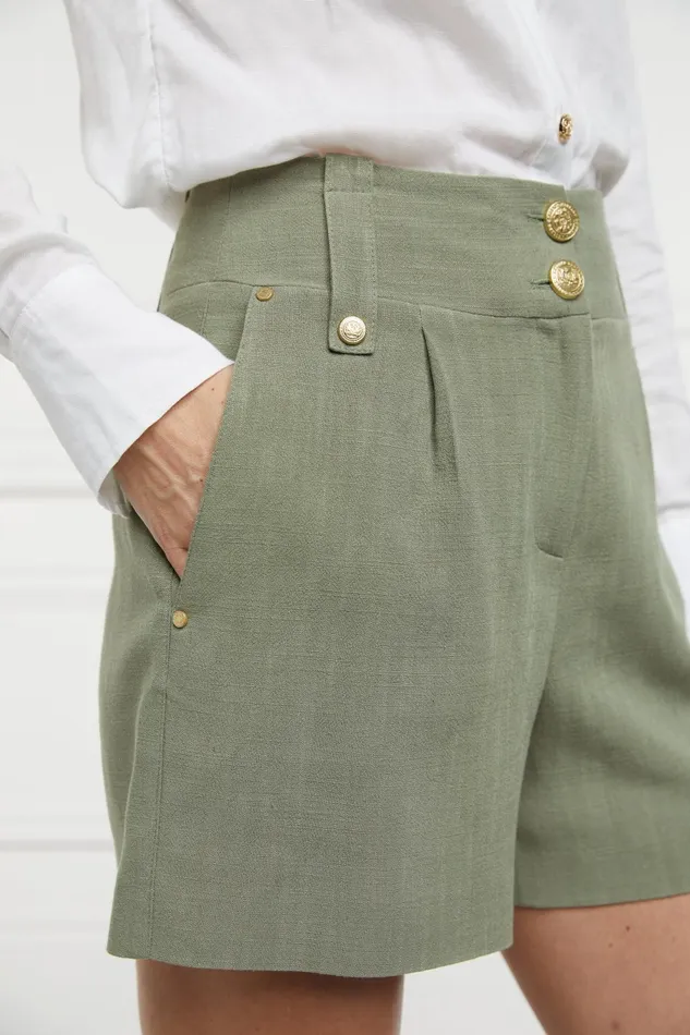 Holland Cooper Shorts Women Tailored Short Sage Linen