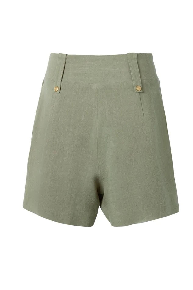 Holland Cooper Shorts Women Tailored Short Sage Linen