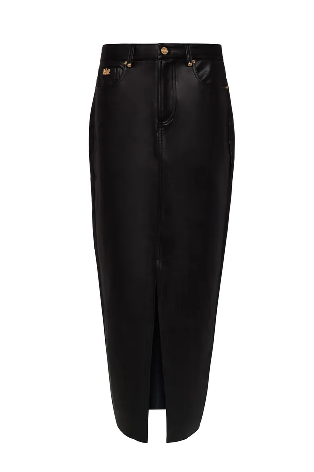 Holland Cooper Skirts Women Faux Leather Maxi Skirt Holland Cooper Skirts Women Faux Leather Maxi Skirt