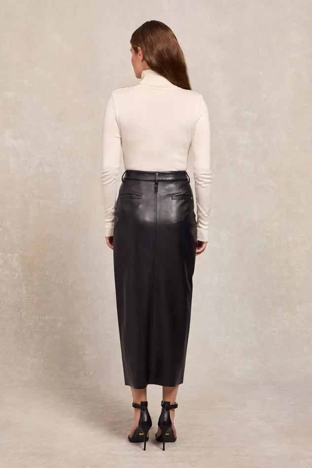 Holland Cooper Skirts Women Faux Leather Maxi Skirt Holland Cooper Skirts Women Faux Leather Maxi Skirt