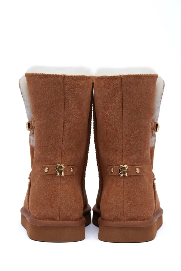 Holland Cooper Sleepwear Women HC Shearling Boot Tan Holland Cooper Sleepwear Women HC Shearling Boot Tan
