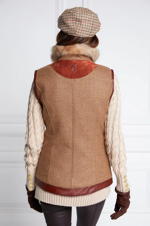 Holland Cooper Tailoring Women Aviator Gilet Tawny
