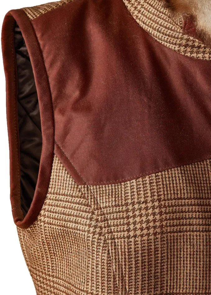 Holland Cooper Tailoring Women Aviator Gilet Tawny