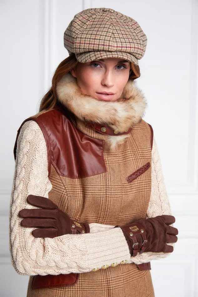 Holland Cooper Tailoring Women Aviator Gilet Tawny