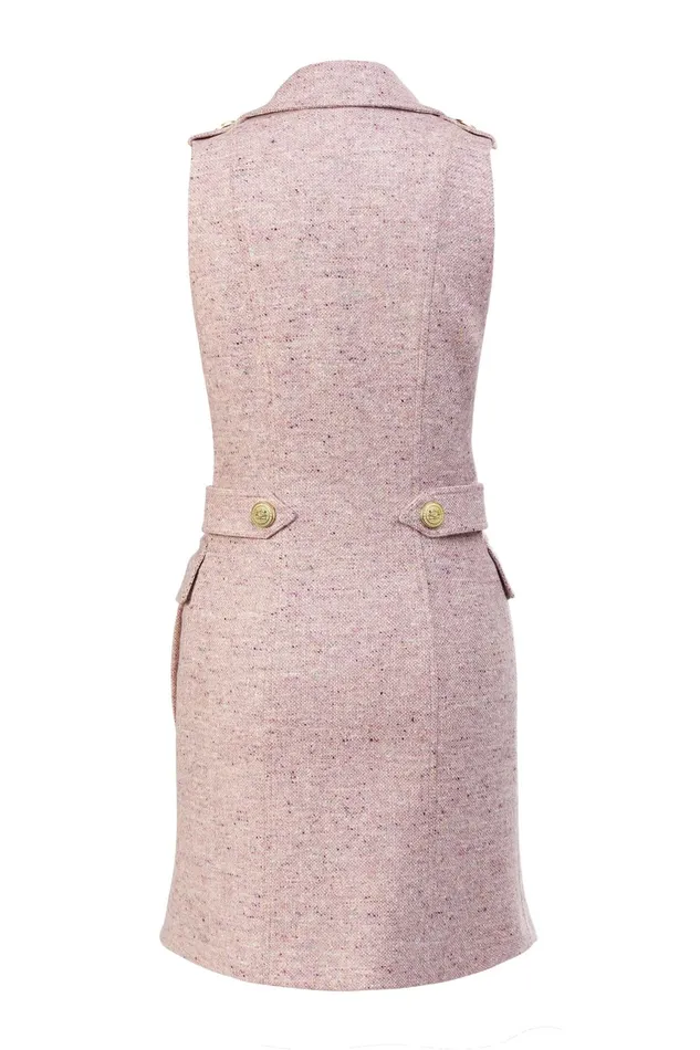 Holland Cooper Tailoring Women Chelsea Dress Anniversary Pink