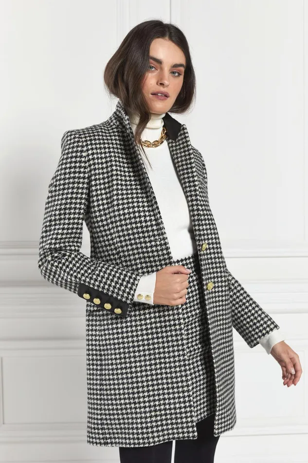 Holland Cooper Tailoring Women Kempton Coat Houndstooth