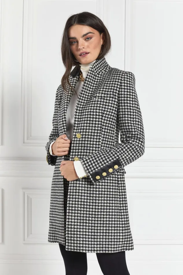 Holland Cooper Tailoring Women Kempton Coat Houndstooth