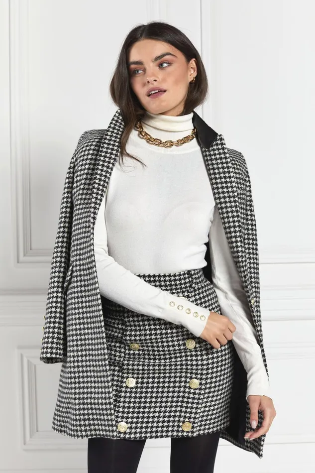 Holland Cooper Tailoring Women Kempton Coat Houndstooth