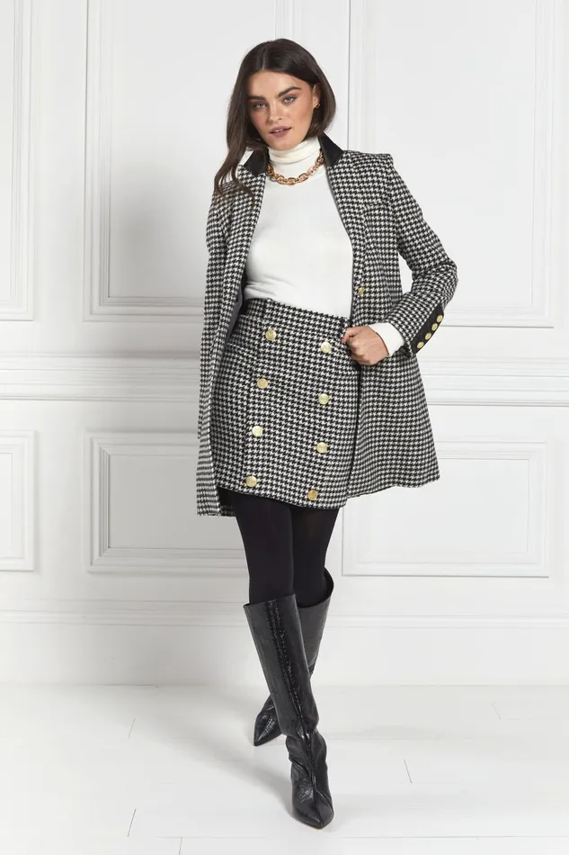 Holland Cooper Tailoring Women Kempton Coat Houndstooth