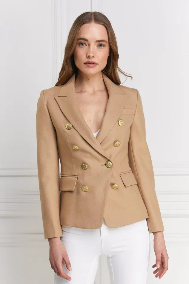 Holland Cooper Tailoring Women Knightsbridge Blazer Camel Holland Cooper Tailoring Women Knightsbridge Blazer Camel