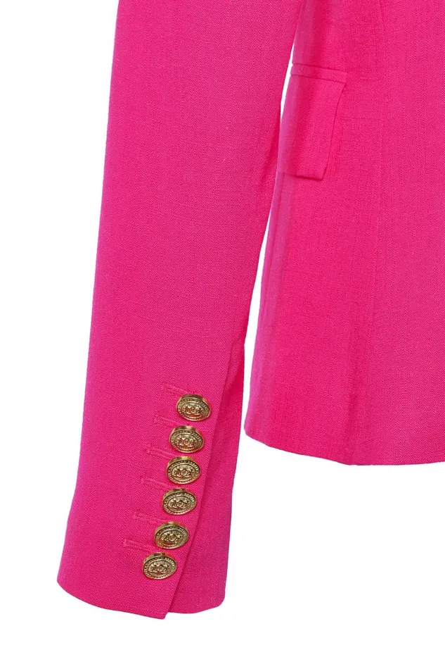 Holland Cooper Tailoring Women Knightsbridge Blazer Hot Pink Linen