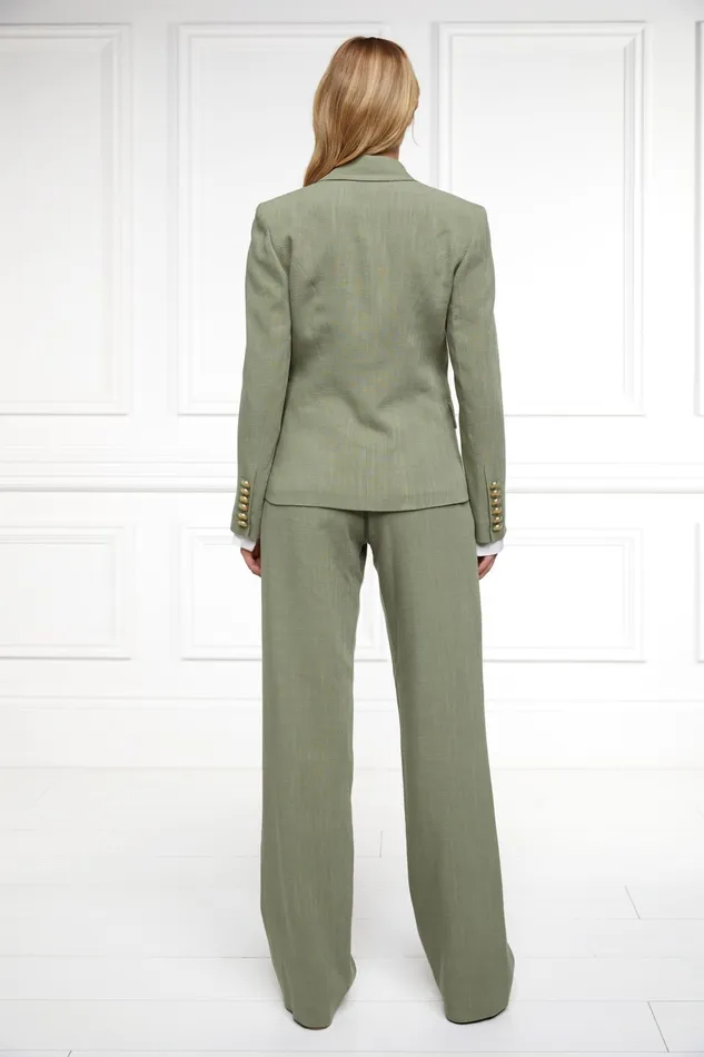Holland Cooper Tailoring Women Knightsbridge Blazer Sage Linen