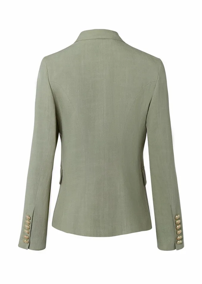 Holland Cooper Tailoring Women Knightsbridge Blazer Sage Linen