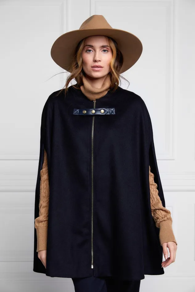 Holland Cooper Tailoring Women Slim Cape Soft Navy
