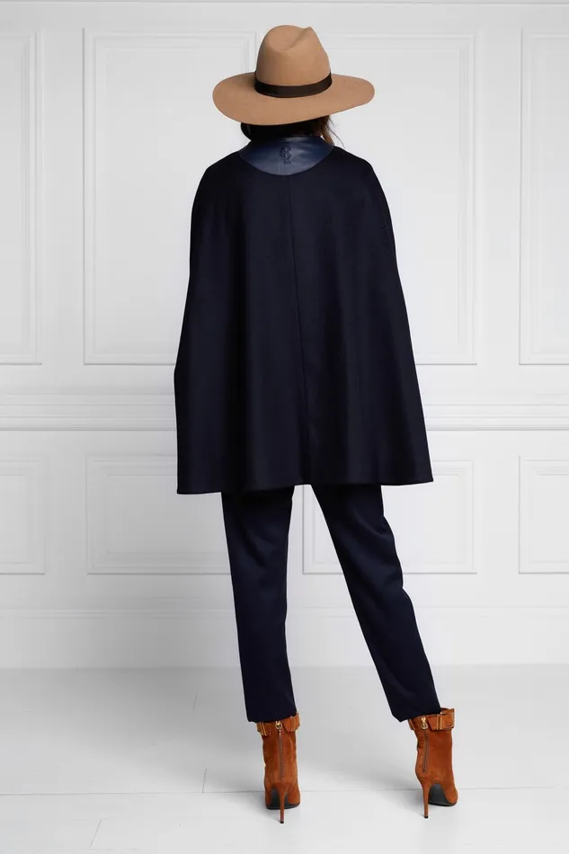 Holland Cooper Tailoring Women Slim Cape Soft Navy