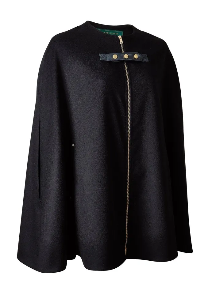 Holland Cooper Tailoring Women Slim Cape Soft Navy