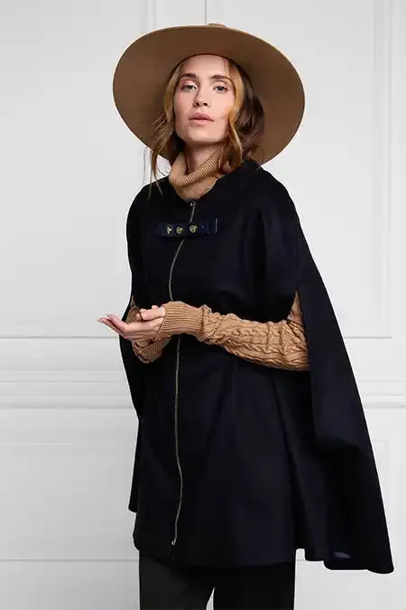 Holland Cooper Tailoring Women Slim Cape Soft Navy