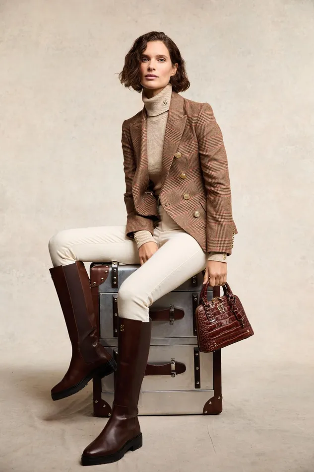 Holland Cooper Tote Bags Women Grovesnor Tote Bag Dark Tan Croc Holland Cooper Tote Bags Women Grovesnor Tote Bag Dark Tan Croc