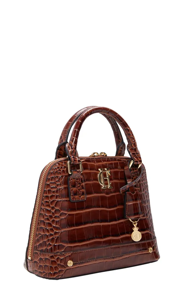 Holland Cooper Tote Bags Women Grovesnor Tote Bag Dark Tan Croc Holland Cooper Tote Bags Women Grovesnor Tote Bag Dark Tan Croc