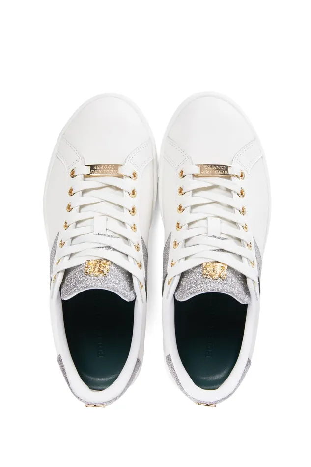 Holland Cooper Trainers Women Knightsbridge Court Trainer Silver Crystal Holland Cooper Trainers Women Knightsbridge Court Trainer Silver Crystal
