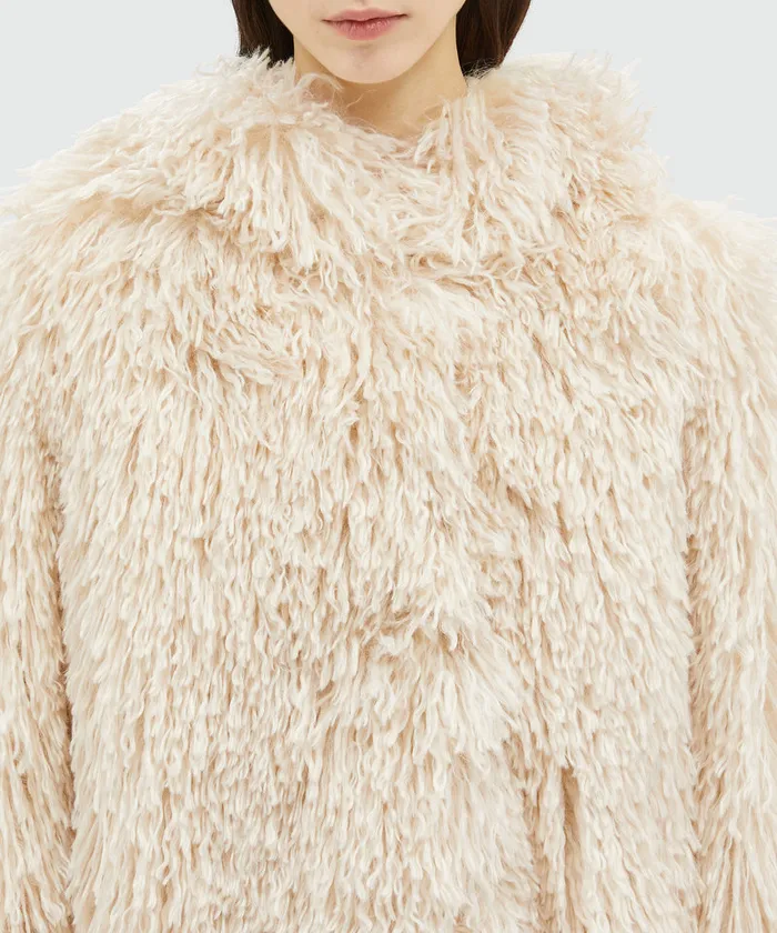 Hooded FauxFur Jacket Women MSGM Jackets And Coats