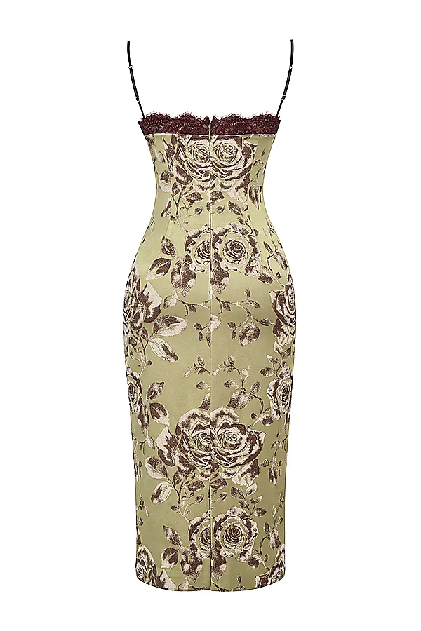House Of CB CassiaFloral Print Midi Dress 8211 SALE Floral Women Bodycon Dresses