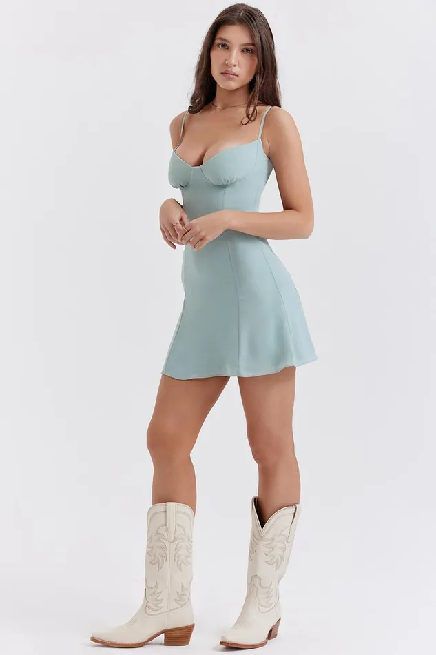 House Of CB ChristianaLight Jade Mini Dress 8211 SALE Light Women Mini Dresses