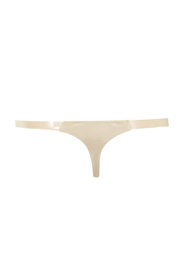 House Of CB Clear Side Strap Solution Thong 8211 Beige Women