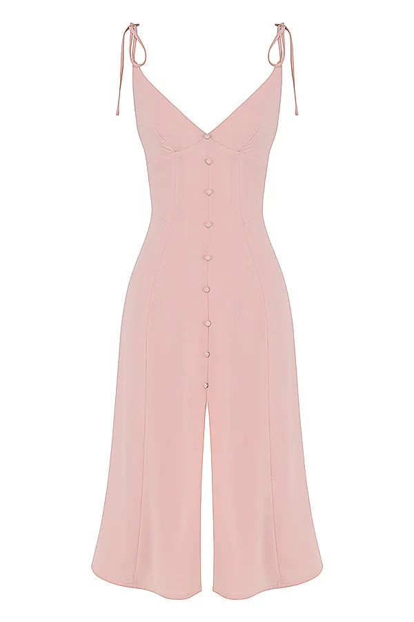 House Of CB CorneliaBlush Midi Sun Dress 8211 SALE Blush Women Midi Dresses