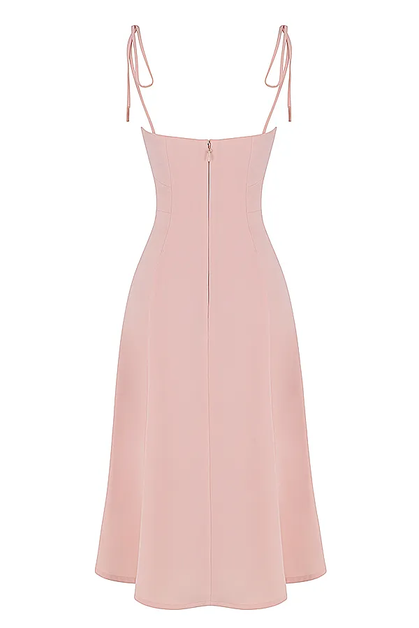 House Of CB CorneliaBlush Midi Sun Dress 8211 SALE Blush Women Midi Dresses