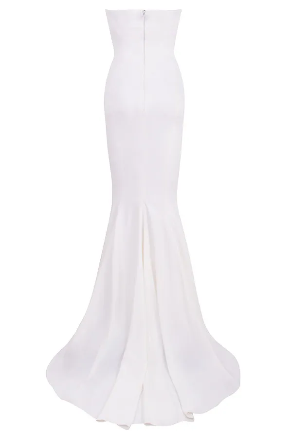 House Of CB EsmeeIvory Draped Strapless Bridal Gown 8211 Limited Edition Ivory Women Maxi Dresses