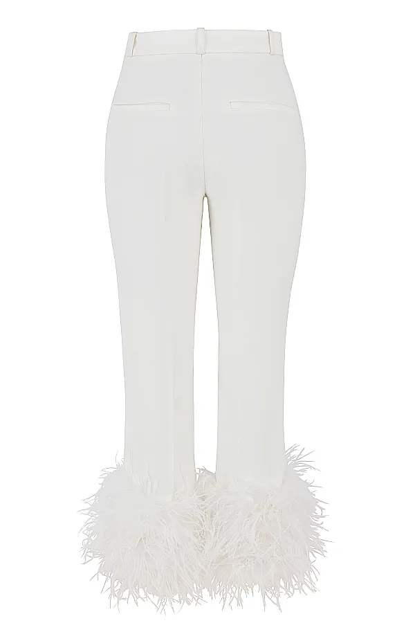 House Of CB FaeIvory Hem Trousers 8211 SALE Ivory Women Trousers